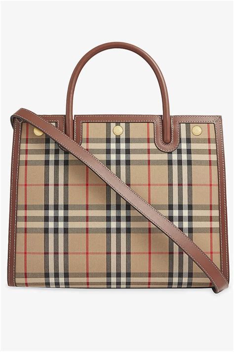 burberry embossed check tote|burberry tote bag on succession.